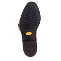 Men's 12" Saddle Bison Canella Goat Roper Boots Mini Vibram Sole