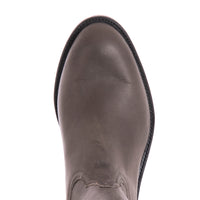 Men's 10" Grey Roper Boots with Buckstitch and Covered Side