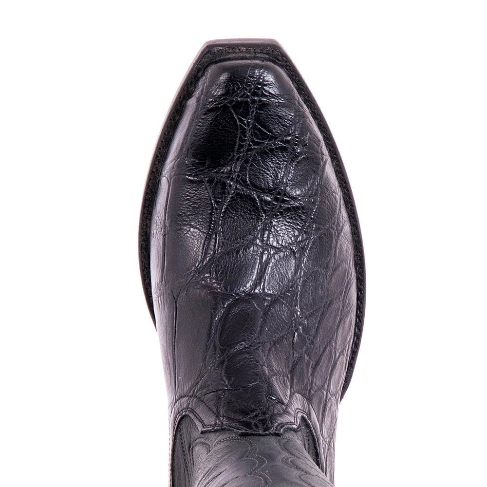 Men's 12" Black Gator and Mad Dog Cowboy Boot