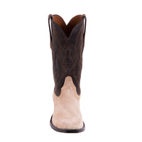 Men's Cowboy 12-2 Dusty Tan Roughout/Tobac Goat Crown Stitch
