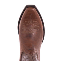 Men's 12" Bourbon Bison Tobac Goat Cowboy Boot with Mini Vibram Soles