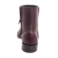 Men's Chocolate Elephant Burgundy Aniline Short Boots