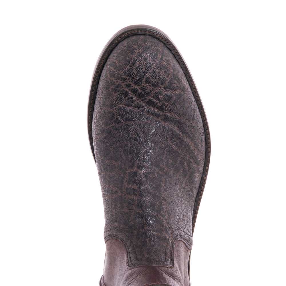 Men's Chocolate Elephant Burgundy Aniline Short Boots