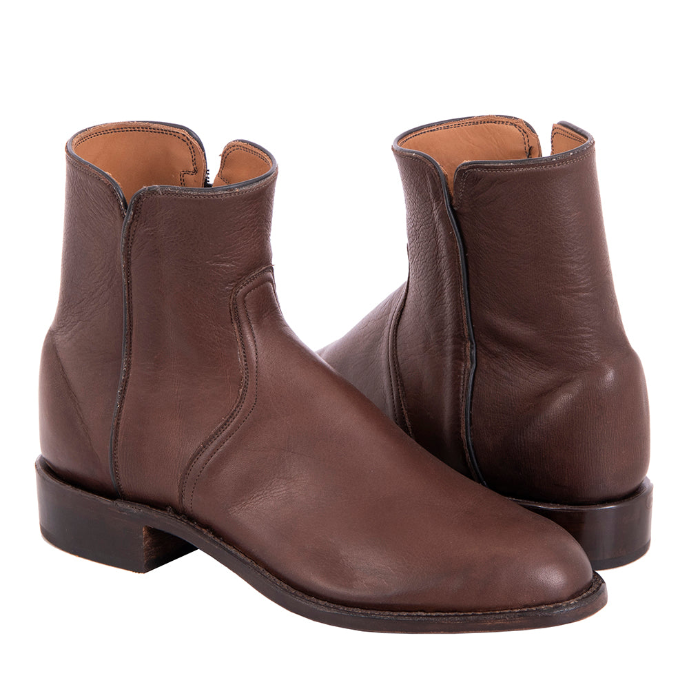 Men's Brown Aniline Short Roper Boot