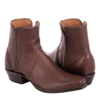 Men's Short Brown Aniline Cowboy Boot