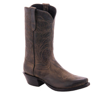 Men's 12" Grey Goat Winn Stitch with Toe Bug Cowboy Boot