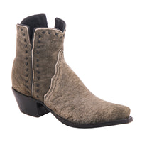 Ladies Green Break Goat Buckstitched Short Boots