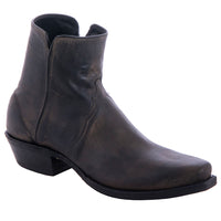 Men's Short Grey Goat Boot with Mini Vibram Sole