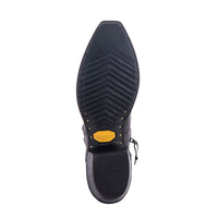 Men's Short Grey Goat Boot with Mini Vibram Sole