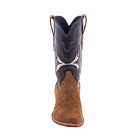 Men's 12" Dunn Boar Wild Mink Gold Inlay Cowboy Boot