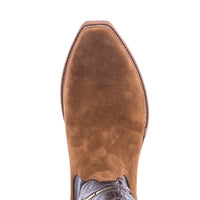 Men's 12" Dunn Boar Wild Mink Gold Inlay Cowboy Boot