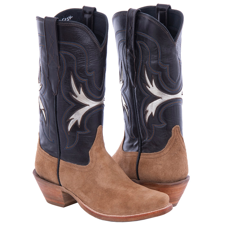 Ladies' Dunn Boar Wild Mink with Gold Inlay Cowboy Boot