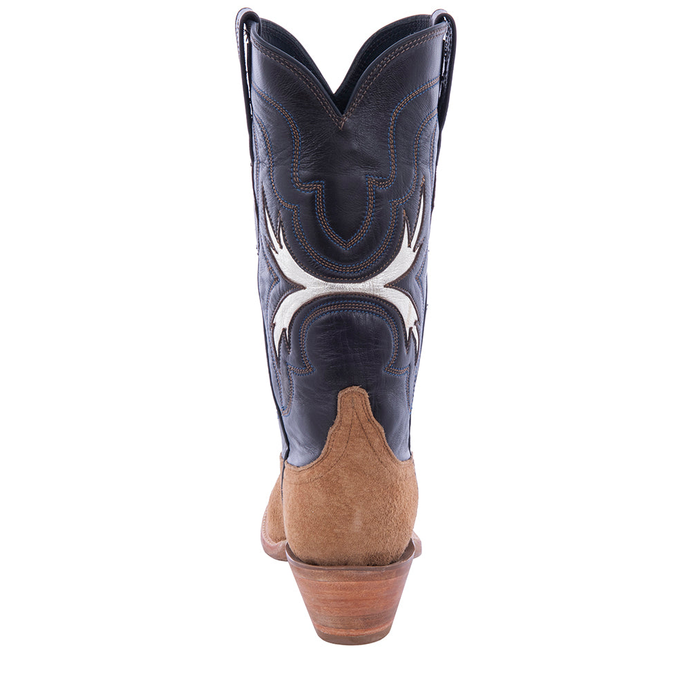 Ladies' Dunn Boar Wild Mink with Gold Inlay Cowboy Boot