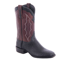 Men's 12" Black Shark Cognac Gaucho Cowboy Boot