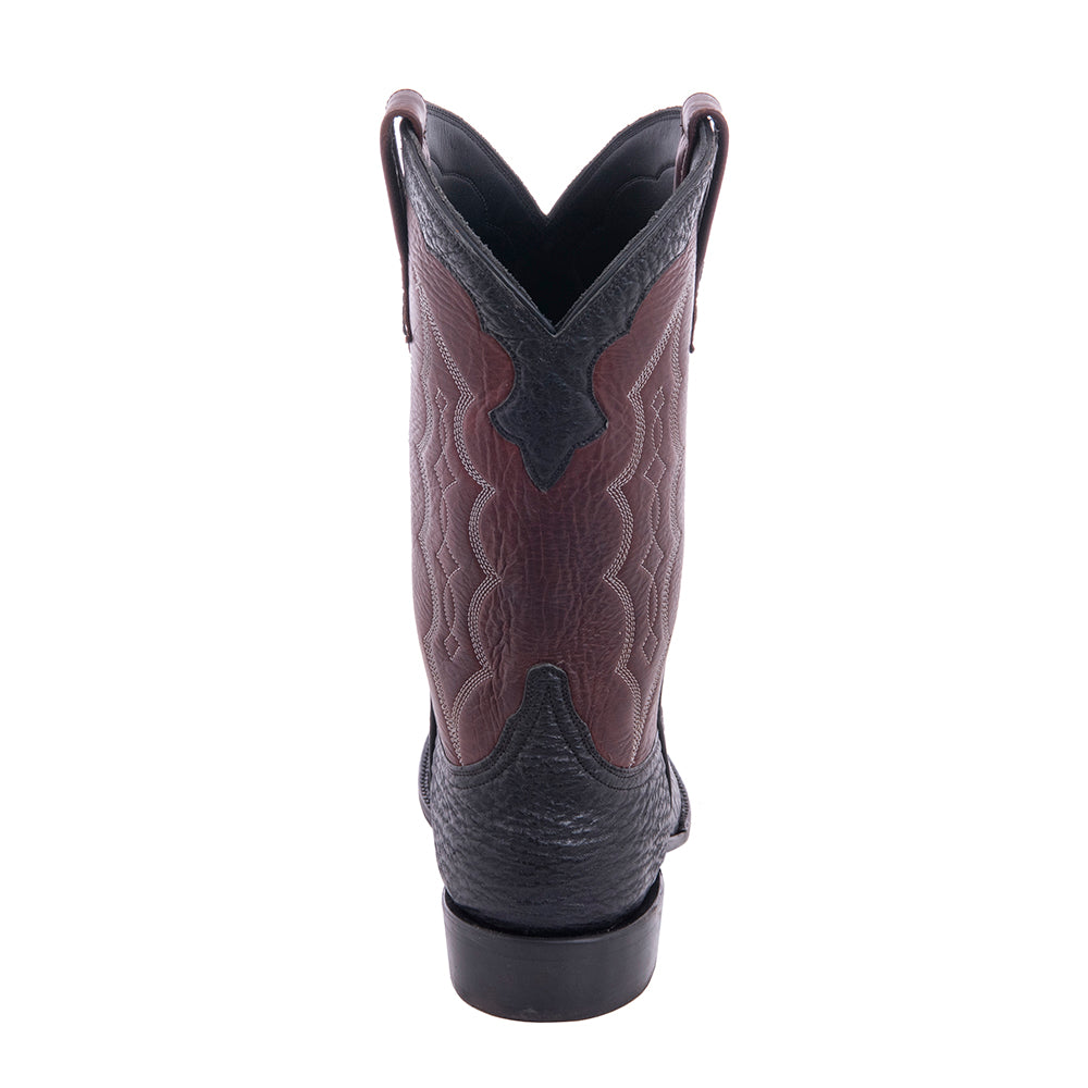 Men's 12" Black Shark Cognac Gaucho Cowboy Boot