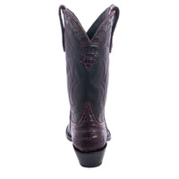 Men's 12" Black Cherry Caiman Black Aniline Georgia Pete Cowboy Boot