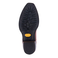 Men's Short Zip Tobac Goat Boot with Mini Vibram Sole