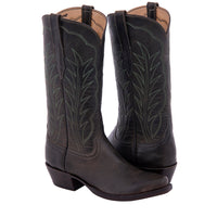 Ladies Olive Mad Dog Winn Stitch Cowboy Boot