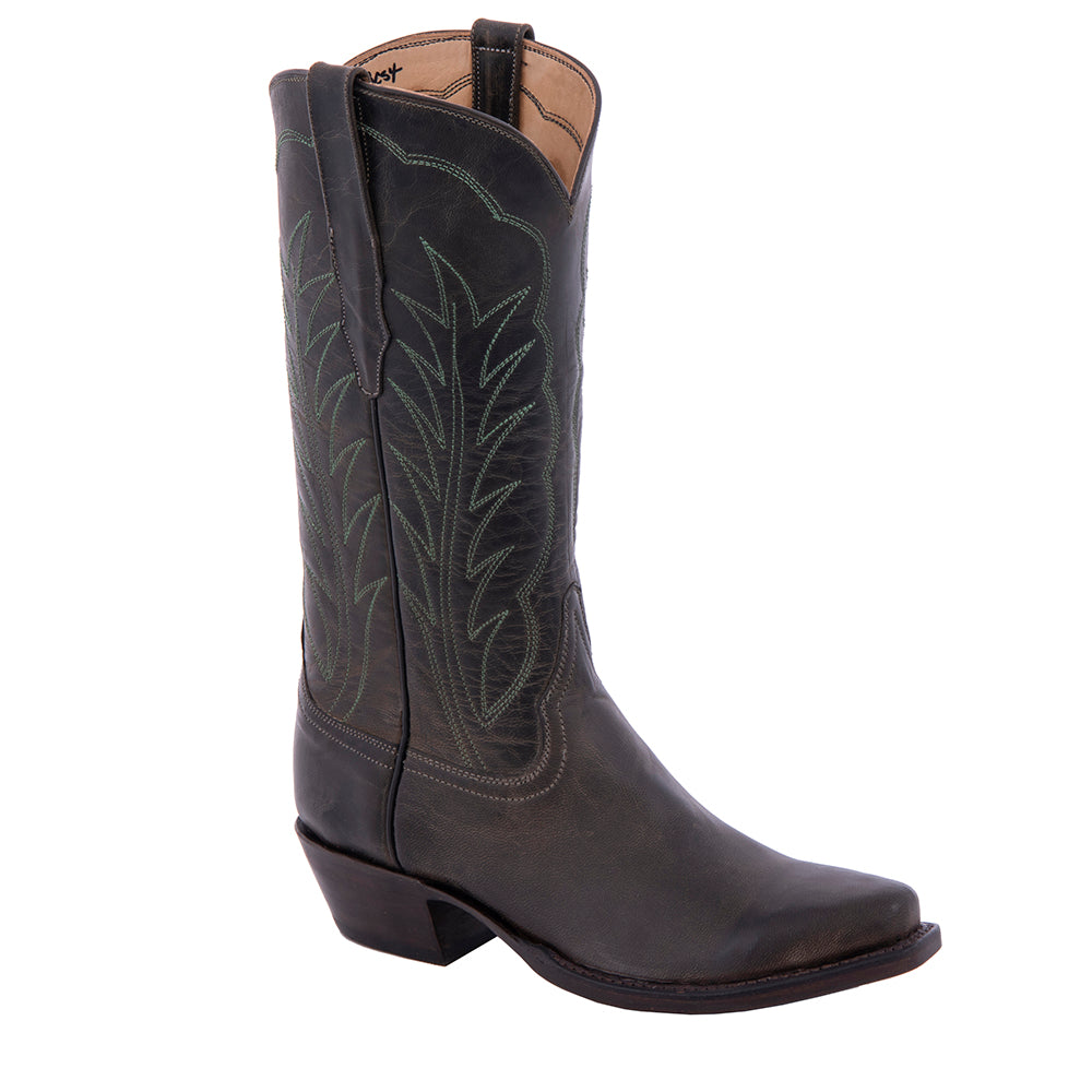 Ladies Olive Mad Dog Winn Stitch Cowboy Boot