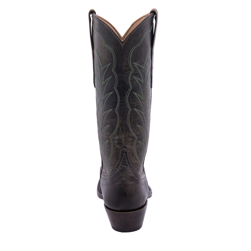 Ladies Olive Mad Dog Winn Stitch Cowboy Boot