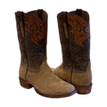 Men's 14-2 Dunn Boar Jarret Tooled WT Collar Stitched Cowboy Boot with Heavy Sole