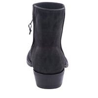 Men’s Short Black Sueded Elephant Boot with Mini Vibram
