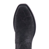Men’s Short Black Sueded Elephant Boot with Mini Vibram