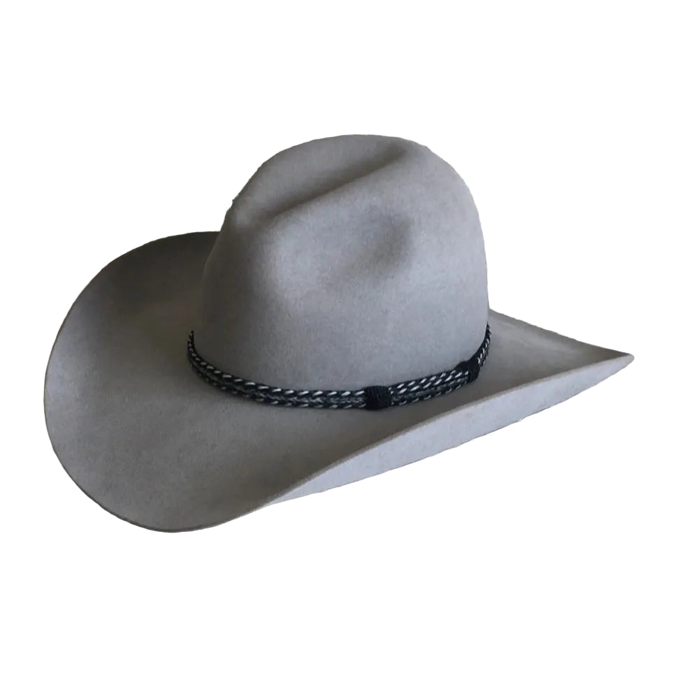 Midnight Prairie Braided Horsehair Hatband