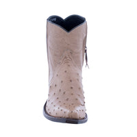 Ladies Mouse Grey Ostrich Short Boot
