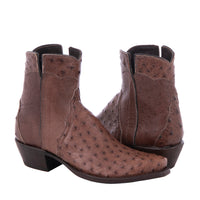 Ladies Kango Full Quill Ostrich Short Boot