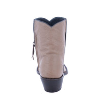 Ladies Mouse Grey Ostrich Short Boot