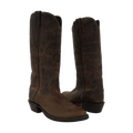 Men's 15" Grey Bison Grey Goat Crown Custom Brand Inlay Cowboy Boot with Cheveron Sole