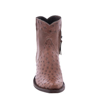 Ladies Kango Full Quill Ostrich Short Boot
