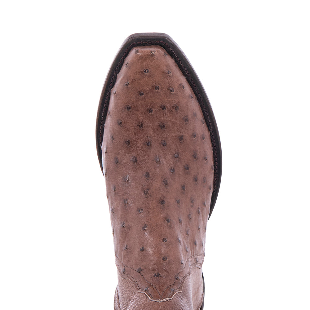 Ladies Kango Full Quill Ostrich Short Boot