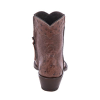 Ladies Kango Full Quill Ostrich Short Boot
