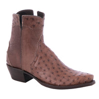 Ladies Kango Full Quill Ostrich Short Boot