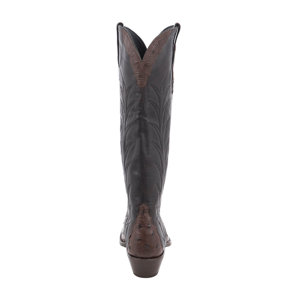 Ladies 17" Kango Full Quill Ostrich Winn Cowboy Boot