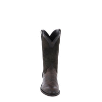 Men's Roper 12" Grey Bison, Dark Grey Aniline Roughout