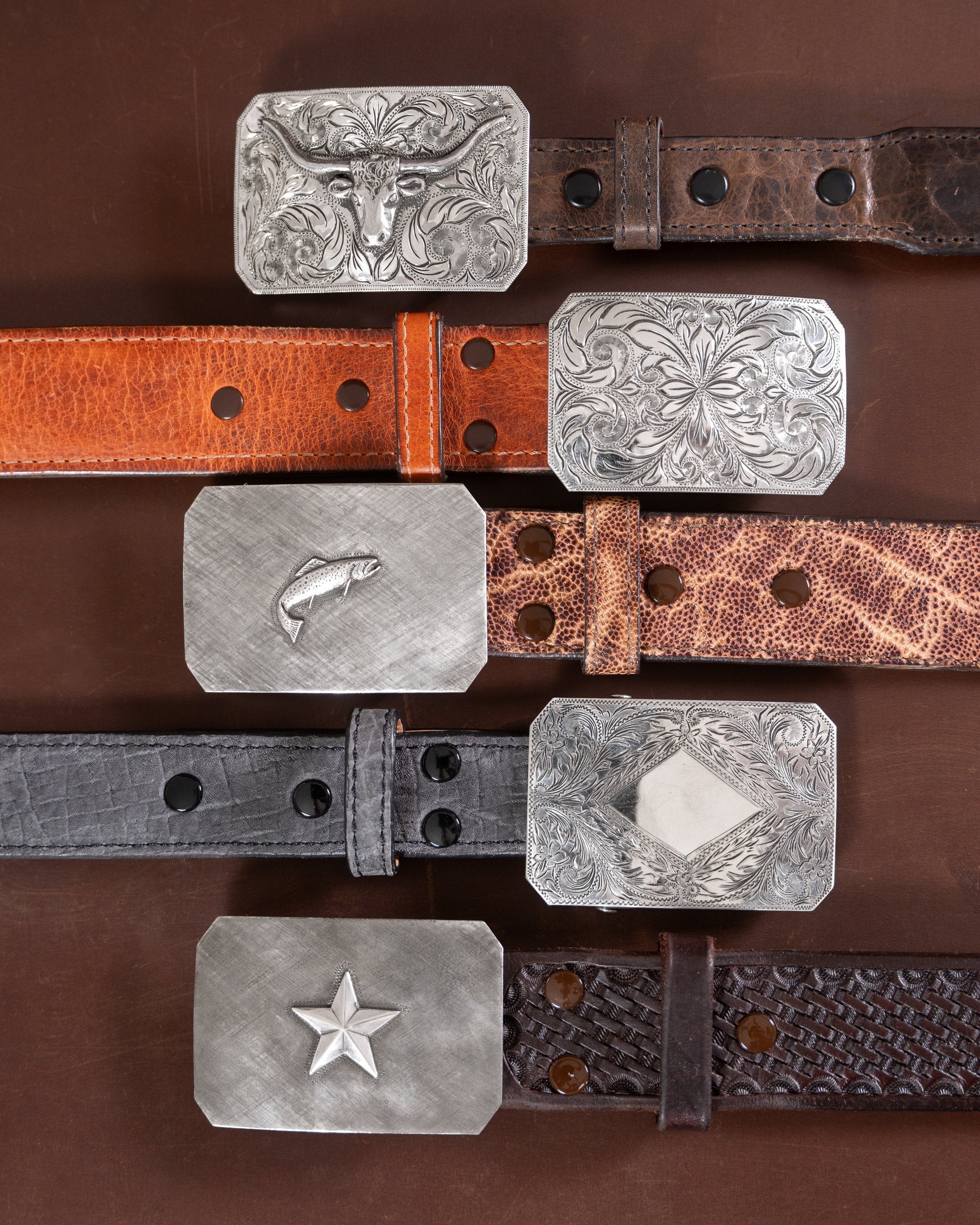 Mesa buckle worn