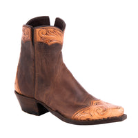Ladies Short Antique Tooled Canella Goat Boots