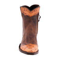 Ladies Short Antique Tooled Canella Goat Boots