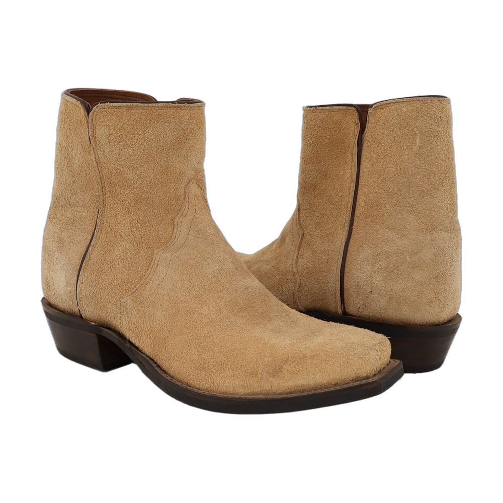 9.5 EE MENS SHORT TAN RO BOOT W/MINI VIBRAM 9.5 EE