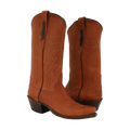 FACTORY SECOND LADIES COWBOY 13-2 BRITISH TAN ANILINE BURNISHED WINN STITCH TOE BUG 7.5 B