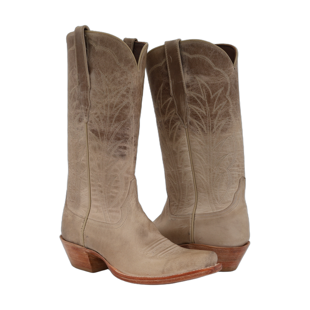 FACTORY SECOND LADIES 13-2 BONE MADDOG WINN STITCH TB COWBOY BOOT 9 C
