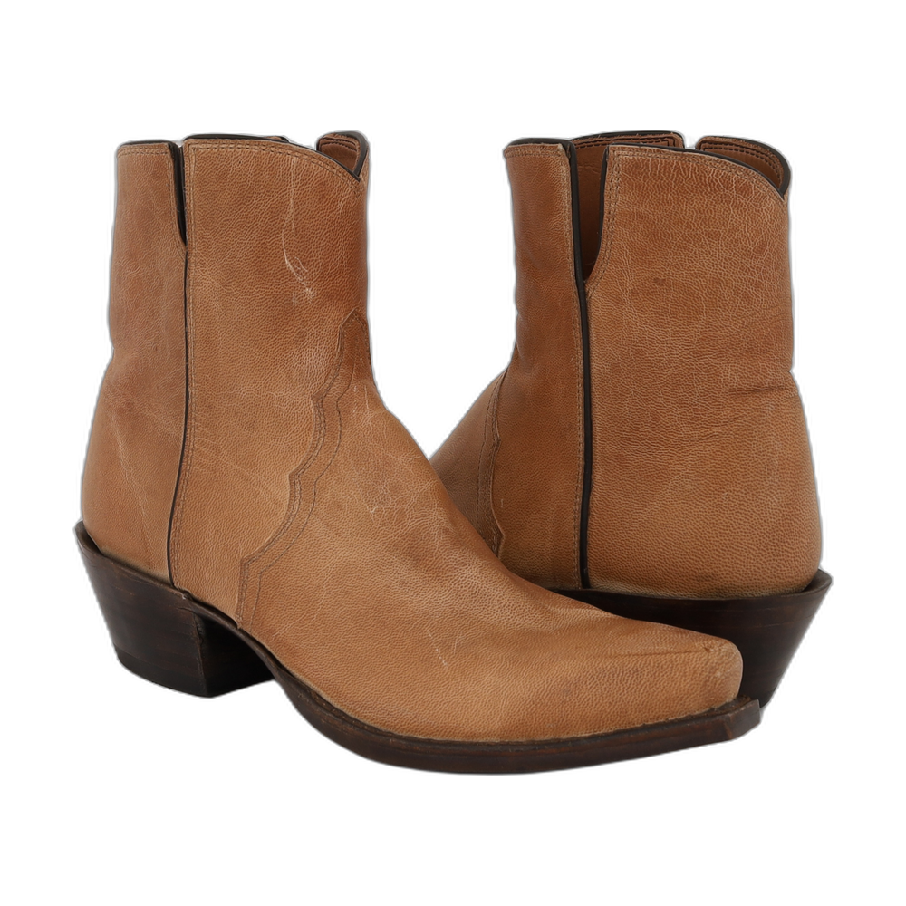 FACTORY SECOND LADIES SHORT TAN MADDOG BOOT 8.5 B