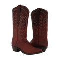 LADIES 13-2 RED MADDOG BROWN WINN STITCH COWBOY BOOT 7.5 C