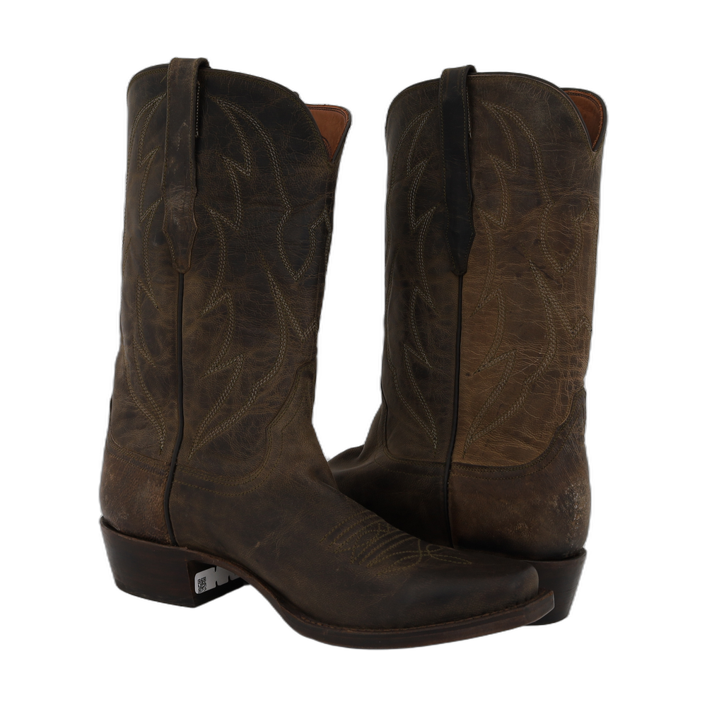 FS MEN'S 12-2 OLIVE MADDOG CROWN TB COWBOY BOOT 10 D
