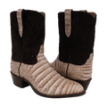 MENS 10-1 NATURAL CAIMAN CROC/CHOCOLATE MOTTO 12-2-3 COWBOY BOOT