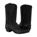 MEN'S BLACK GLOSS OSTRICH LEG DIABLO 12-2-3 COWBOY BOOT 11 EE