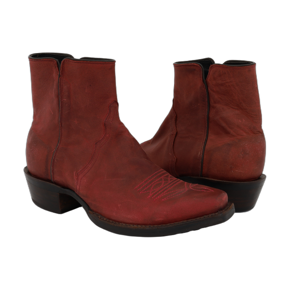 FS MEN'S SHORT INDIAN TAN RED TB BOOT W/ MINI VIBRAM 8 EE